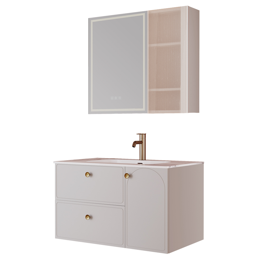 BC6301-090巖板款 生態(tài)實木浴室柜